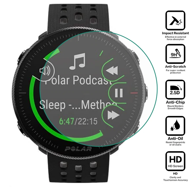 

Tempered Glass Clear Protective Film Guard For Polar Vantage M2 Watch Sport Smartwatch Screen Protector Cover Protection