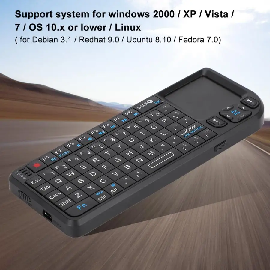 UKB 100 RF USB карманная мини беспроводная клавиатура для Windows 2000 / XP Vista 7 OS 10.x