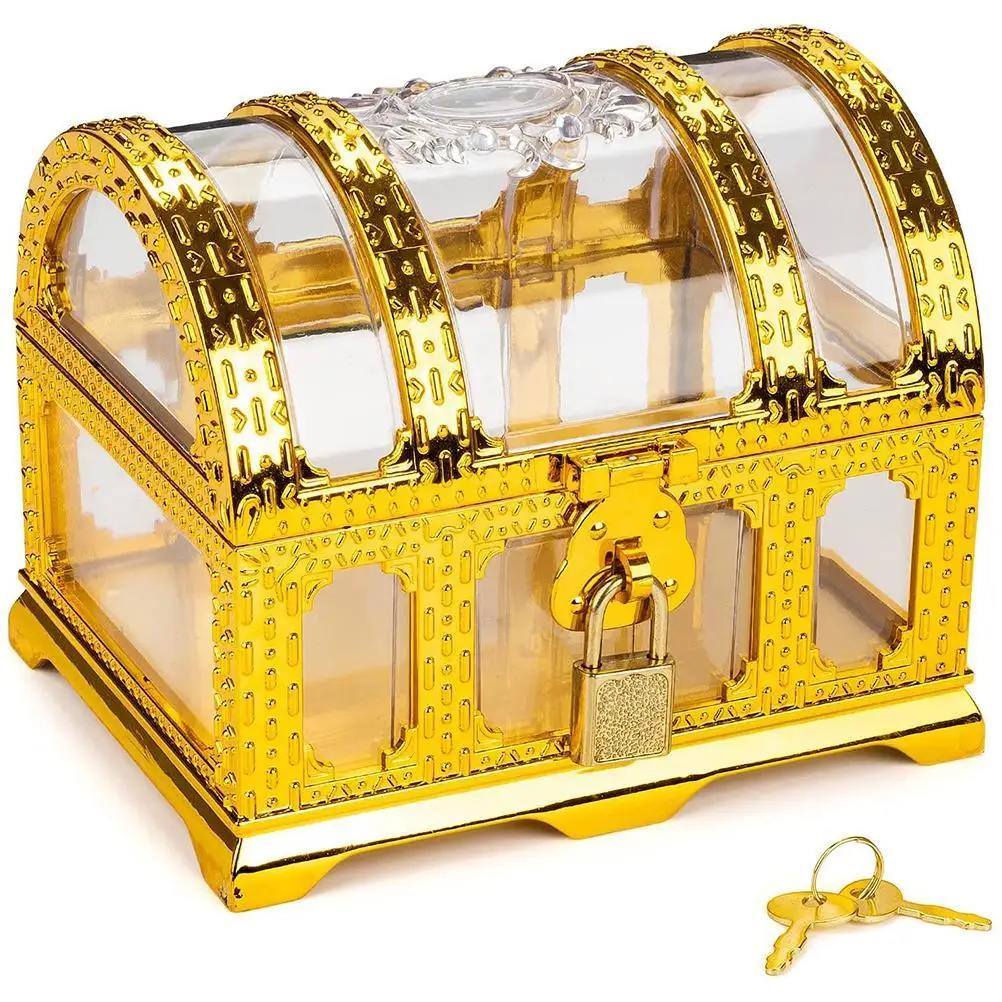 

Pirate Treasure Chest For Kids Teacher's Favorite Treasures Collection Storage Box Plastic Treasure Chest Toys For Classroom