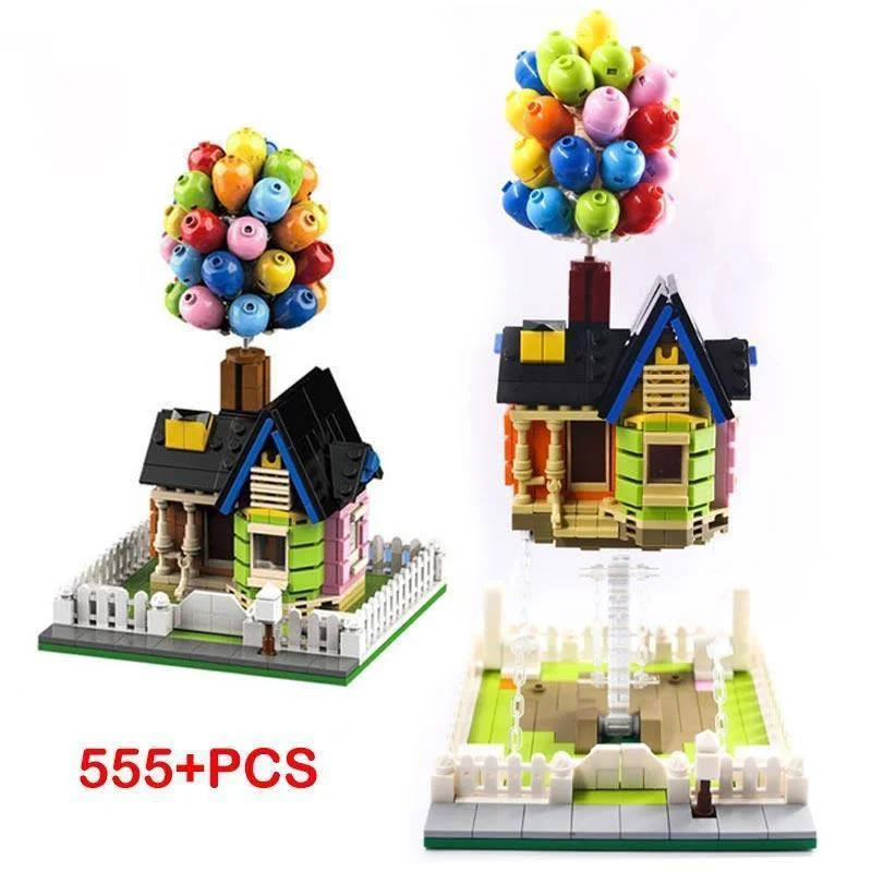 

Suspended Gravity Balloon Flying House Building Blocks Creativeal Sculptures Dynamic Physics Balance Novel Toys for Kids Gifts