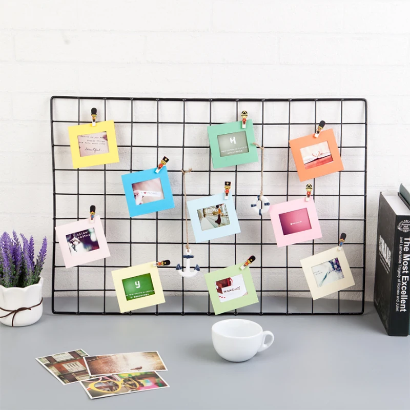 Комбинация DIY крафт бумаги фоторамки подвесная настенная рамка для фотографий и