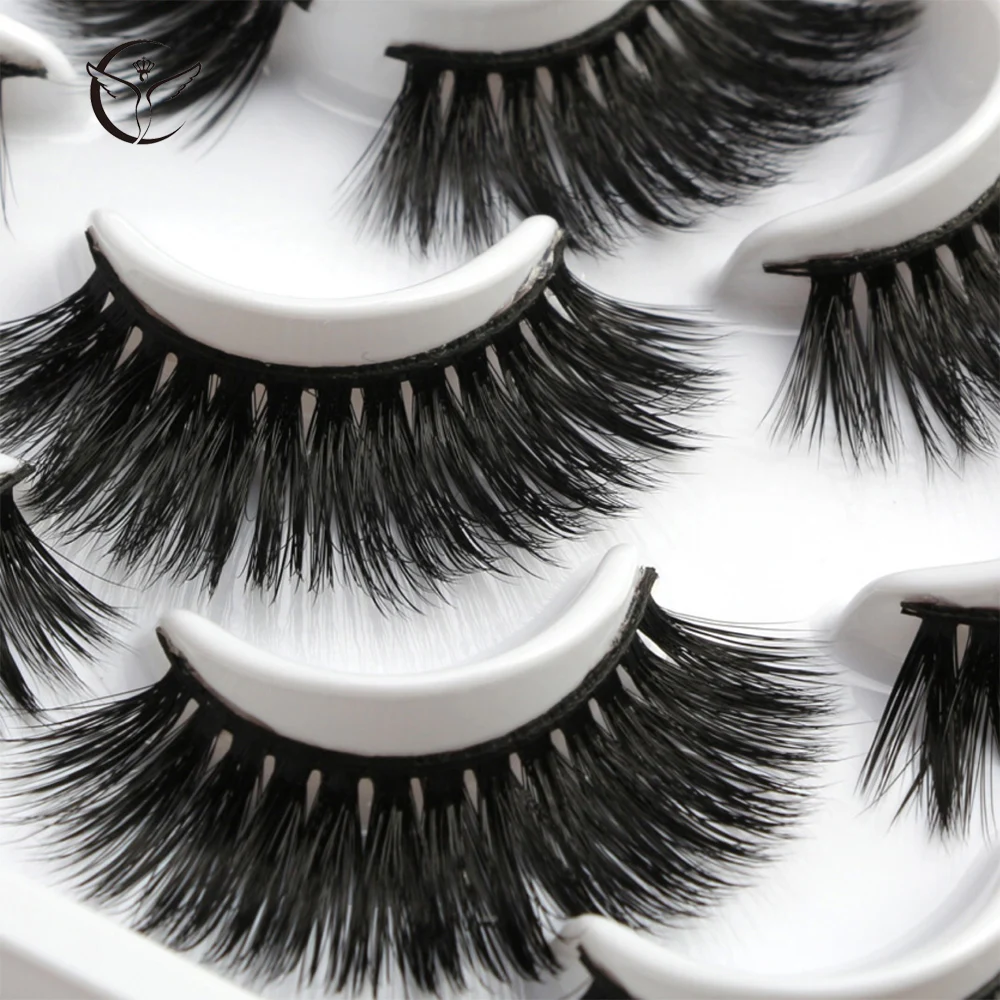 Mink eyelashes 3d mink hair eyelashes10 pairs long makeup 3d faux nature fake lashes extension false eyelashes Wholesale(10P