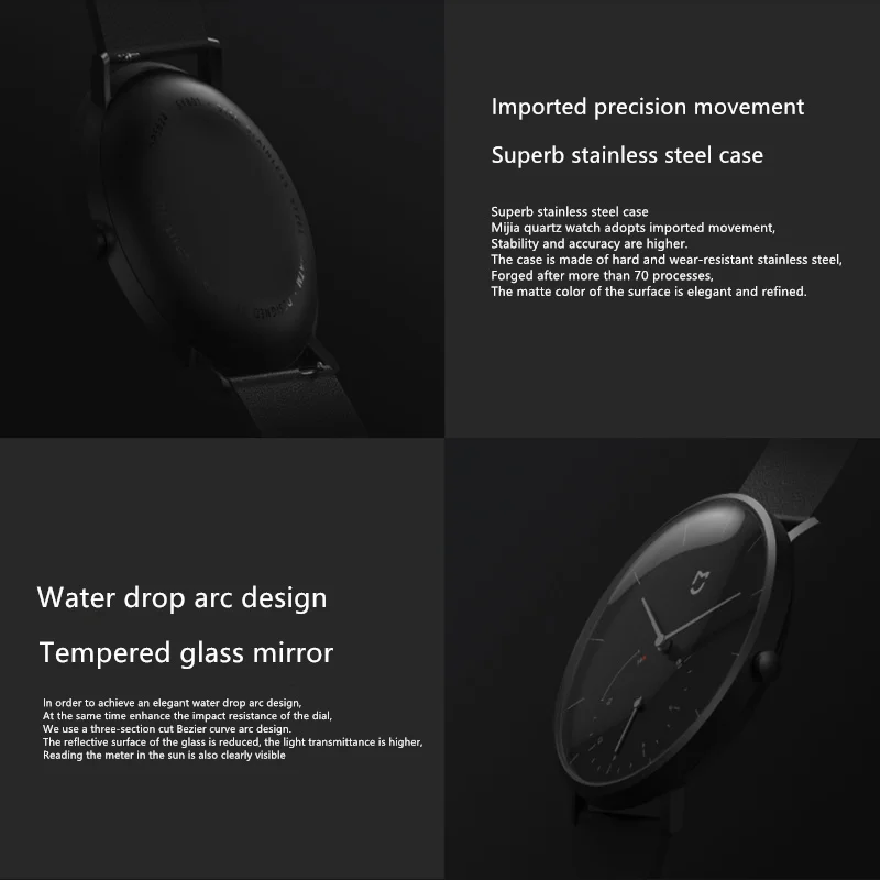 100% Оригинальные кварцевые часы Xiaomi Mijia 4.0BLE Android smart Bluetooth с 10000 шагов в день
