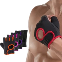 pure color gym fitness gloves for women men half finger mittens bodybuilding weightlifting male female fingerless gym gloves