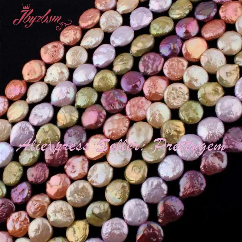 11 12 мм для монет Форма пресноводный жемчуг Натуральный камень натуральный