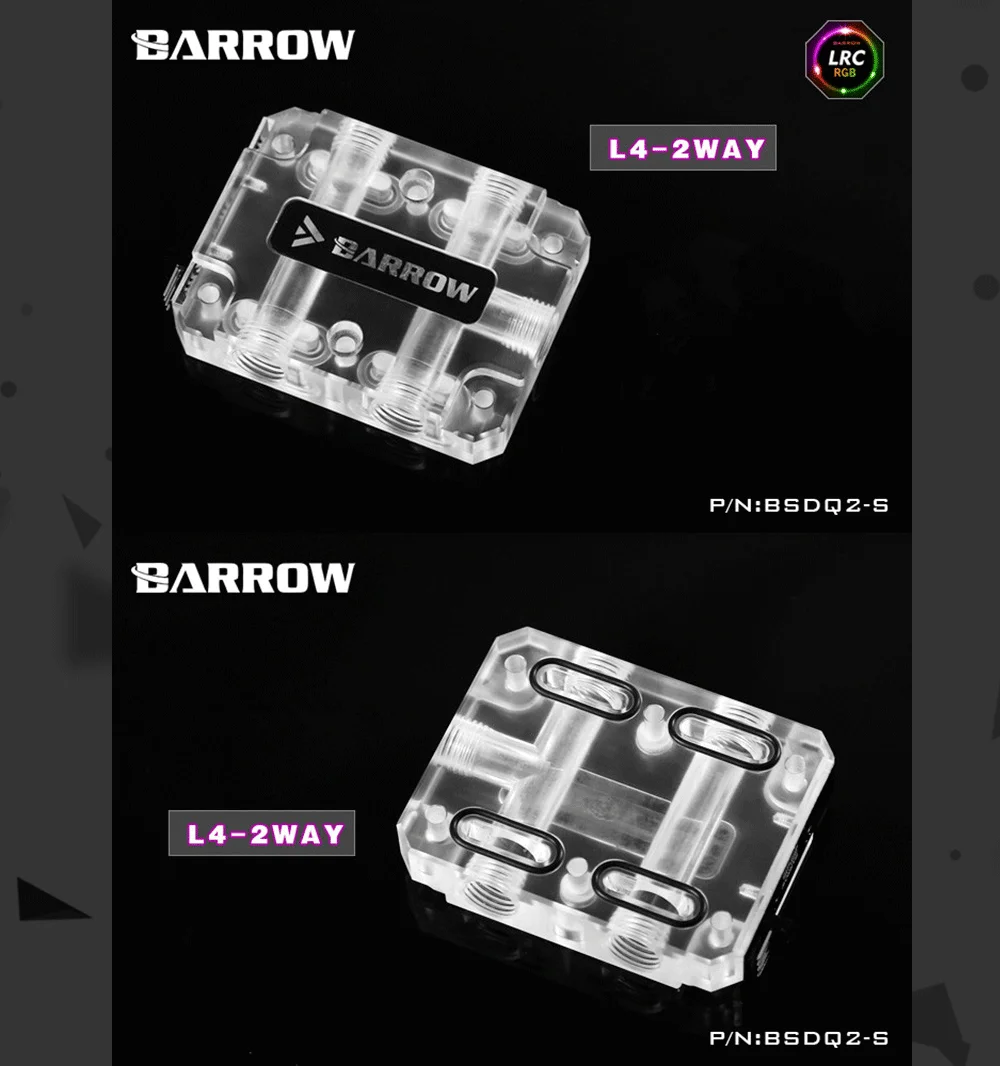 Курган BSDQ2/BSDQ3, SLI/CF мосты водоблок, для курган видеокарты Cross Fire, LRC1.0 12v 4pin освещение