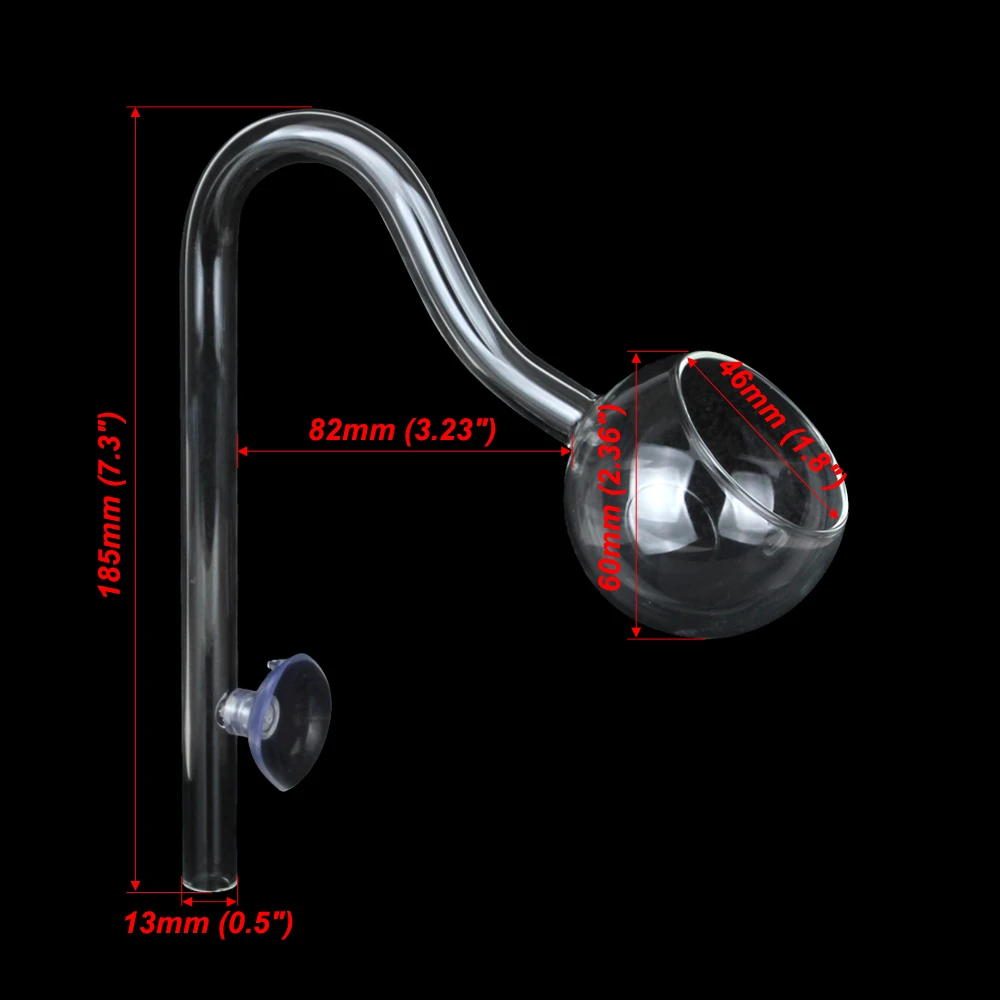 Outlflow Poppy-13mm Senzeal аквариум Стекло Лилия Мак спин трубы фильтр трубка с зажимом потока и оттока поверхности скиммер аквариум фильтр - Цвет: Outlflow Poppy-13mm