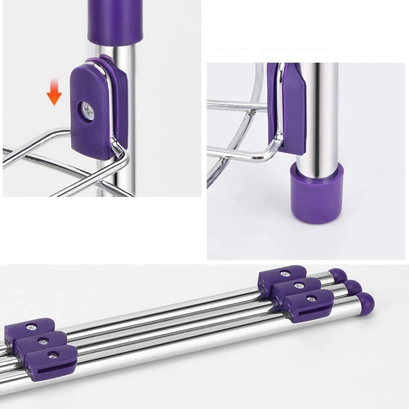 Модная 3 уровневая стойка для сковородок многофункциональная кухонная хранения