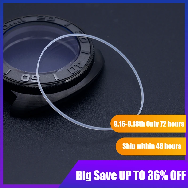 

Watch glass gasket Watch I ring Inside Dia 18-29.5mm Thick 0.45mm Height 0.9mm fit seiko Tissot Sapphire crystal glass men Watch