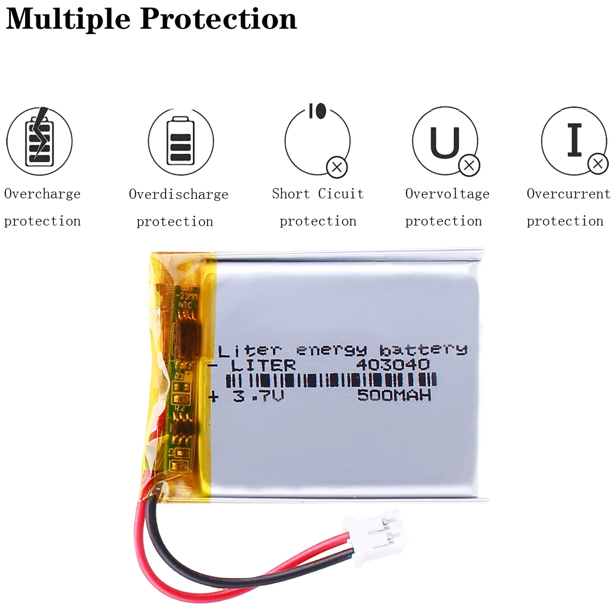 3 7 V 500mAh 403040 перезаряжаемая батарея для MP3 MP4 мобильного телефона bluetooth аналогичная