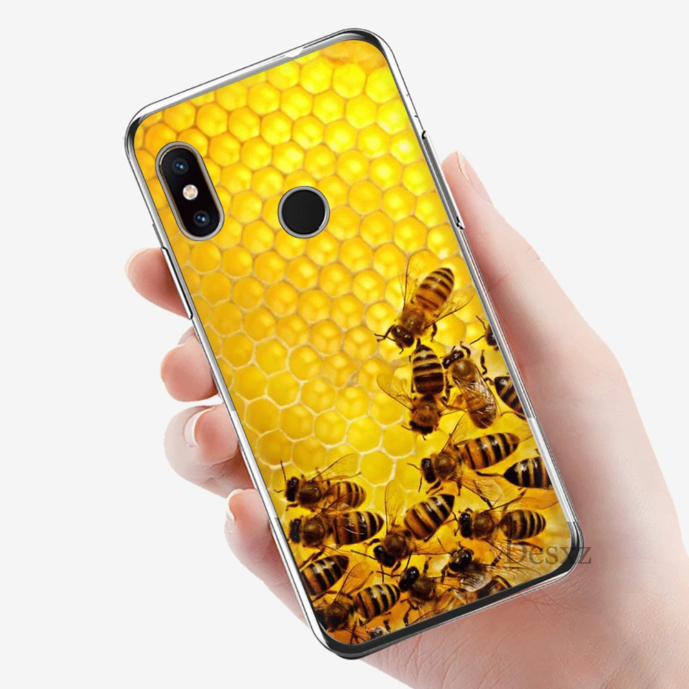 8 Чехол для телефона Xiaomi mi CC9 CC9E 9T mi x 2S 6 8 9 SE A1 A2 5X 6X MAX 3 A3 Pro Lite Обложка Золотой Мед расческа мед пчела оболочка - Цвет: 8