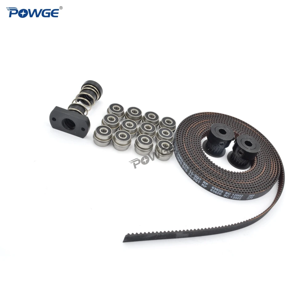 POWGE VORON 0 1 одежда для активного движения GT2 LL-2GT RF открытый ремень 2GT 20 Зубы шкив F623-RS