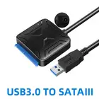 Кабель-адаптер для жесткого диска с USB 3,0 на SATA III, 2,5 дюйма, 3,5 дюйма, SATA SDD HDD, 12 В, 2 А, адаптер питания USB 3,0 на SATA