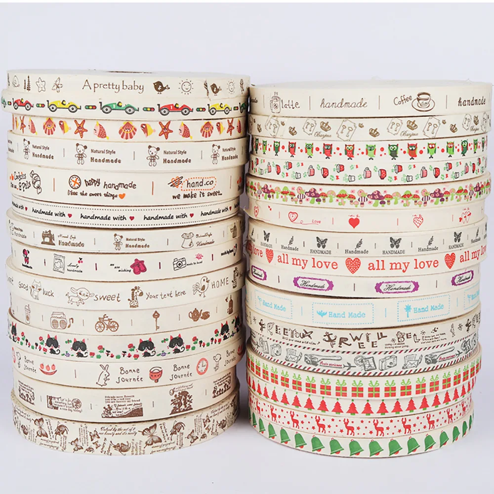 5 ярдов/партия смешанная хлопковая лента из полиэстера сделай сам подарочная