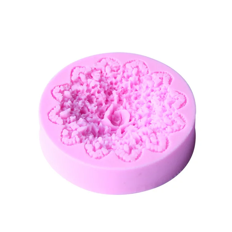 

New DIY Rose Cake Flip Sugar Baking Mold Liquid Silicone Mold D162.
