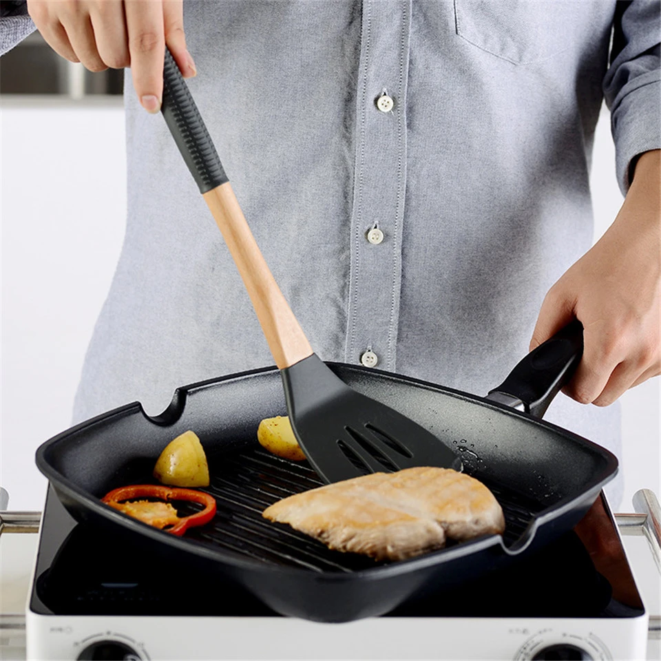 11 шт. кухонные принадлежности из силикона набор для кухонной посуды гаджеты