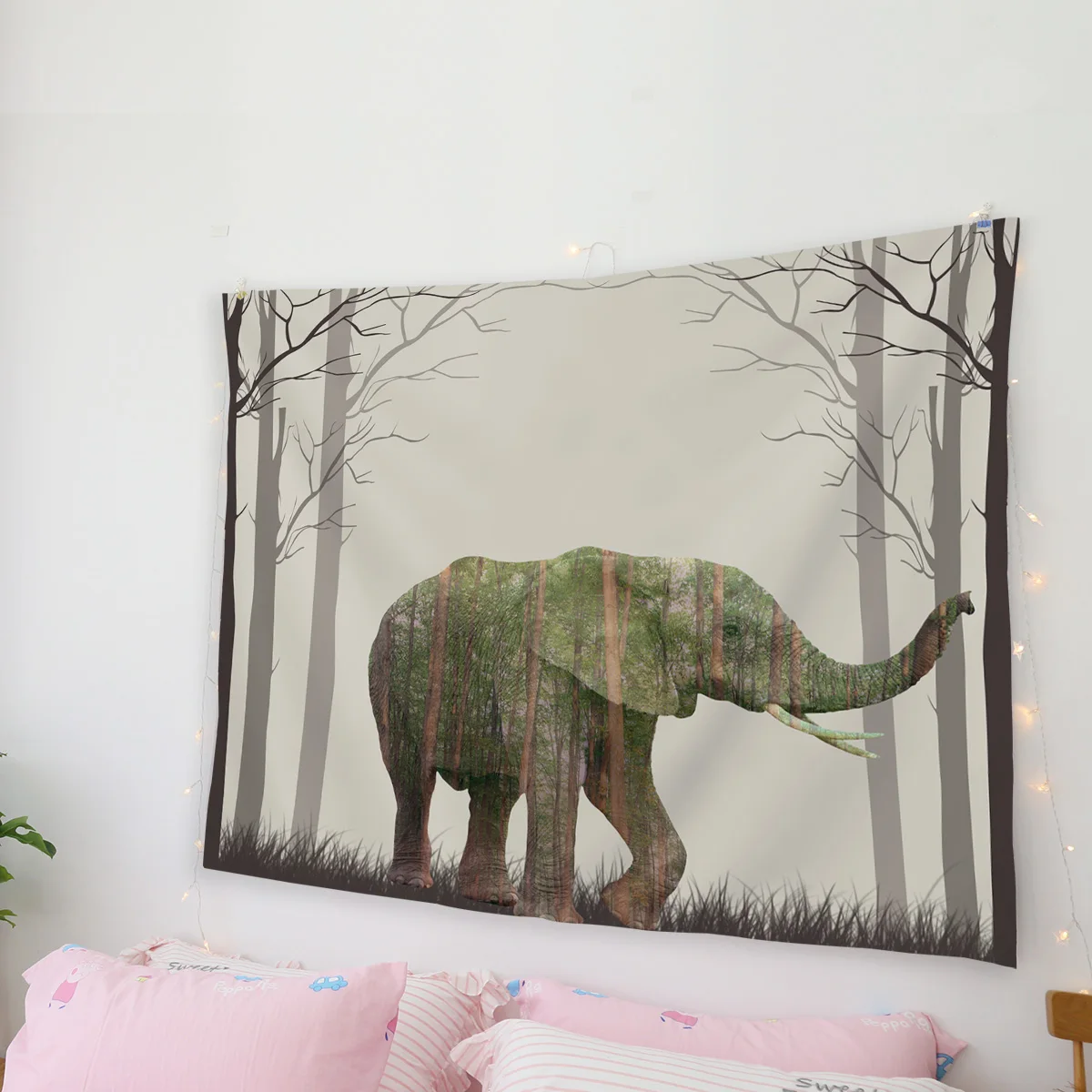 Африканский индийский слон гобелен Настенный декор искусство для дома украшение