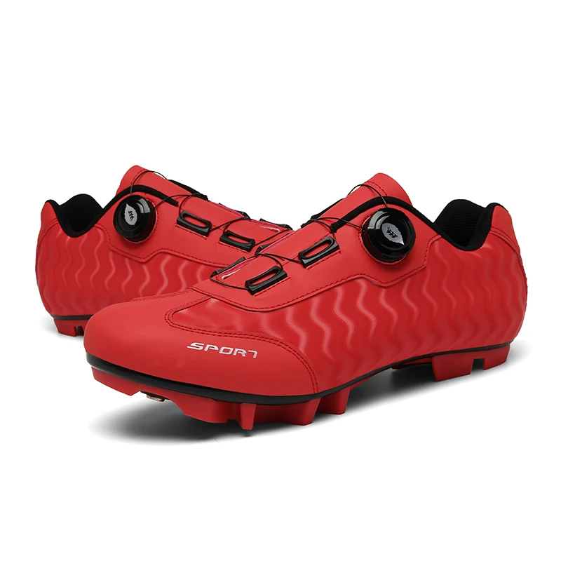 

Spring and autumn New men's leather bicycle shoes Mountain riding shoes Men's lock shoes Men's shoes