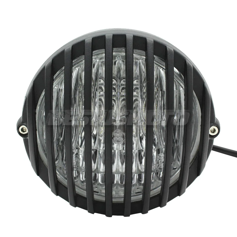 Мотоциклетная универсальная железная металлическая круглая фара Поворотная