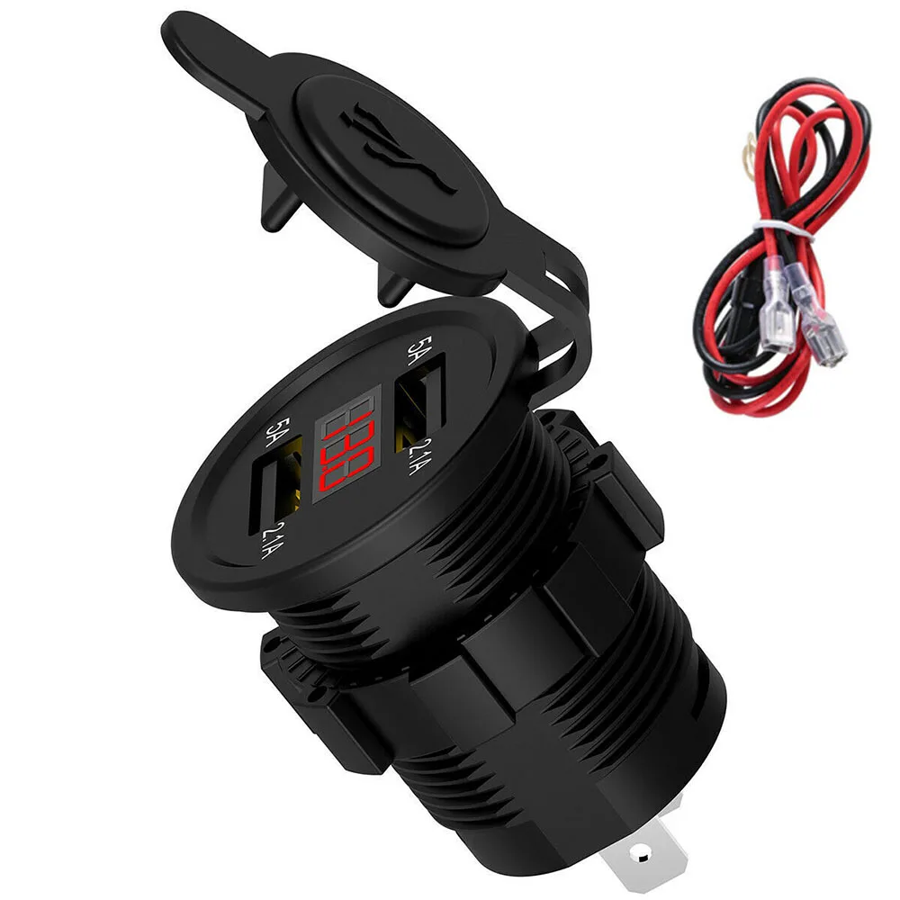 Зарядное устройство с двумя портами USB розетка 60 см 10 А замена провода