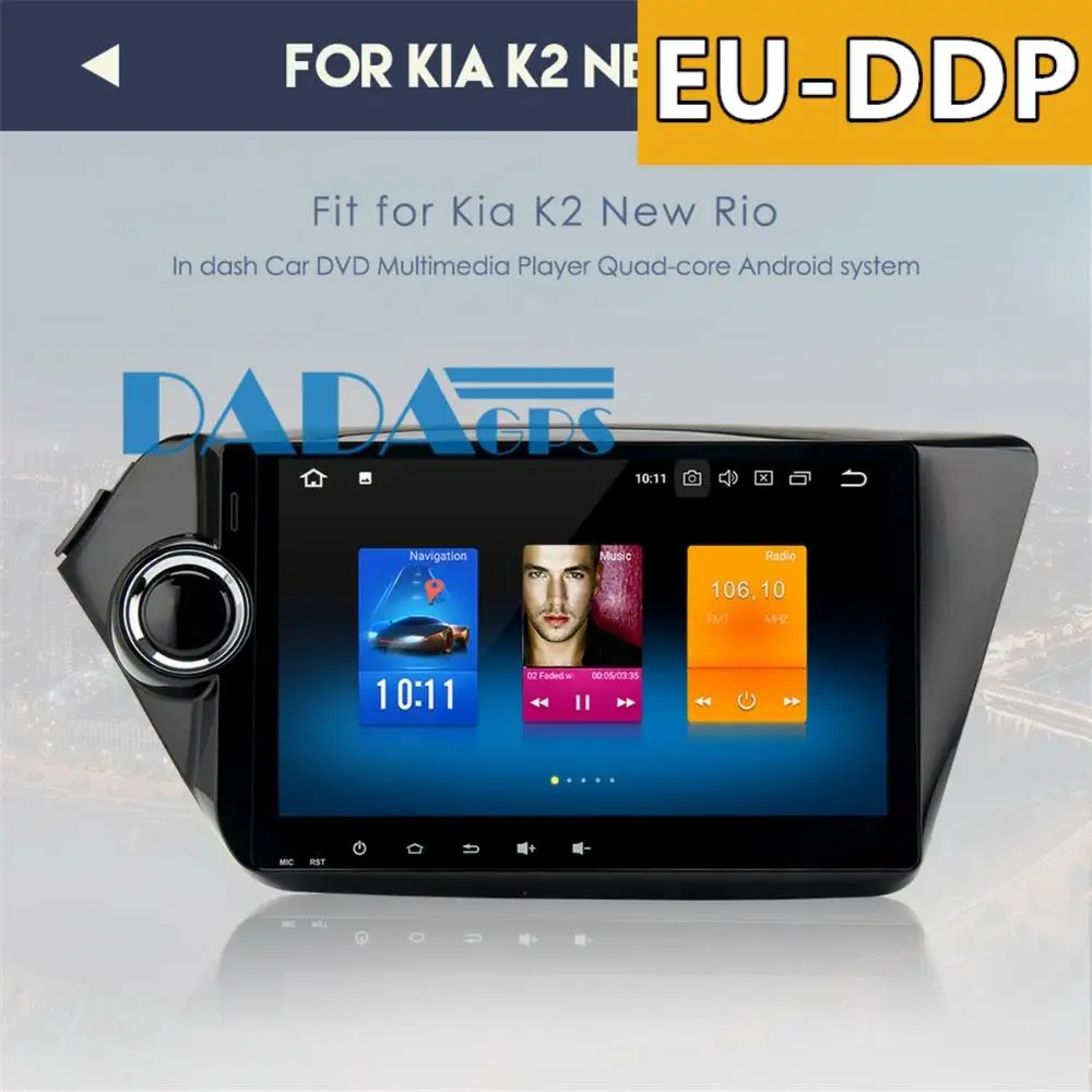 Android 8 0 7 1 автомобильный радиоприемник с GPS-навигацией головное устройство для KIA K2