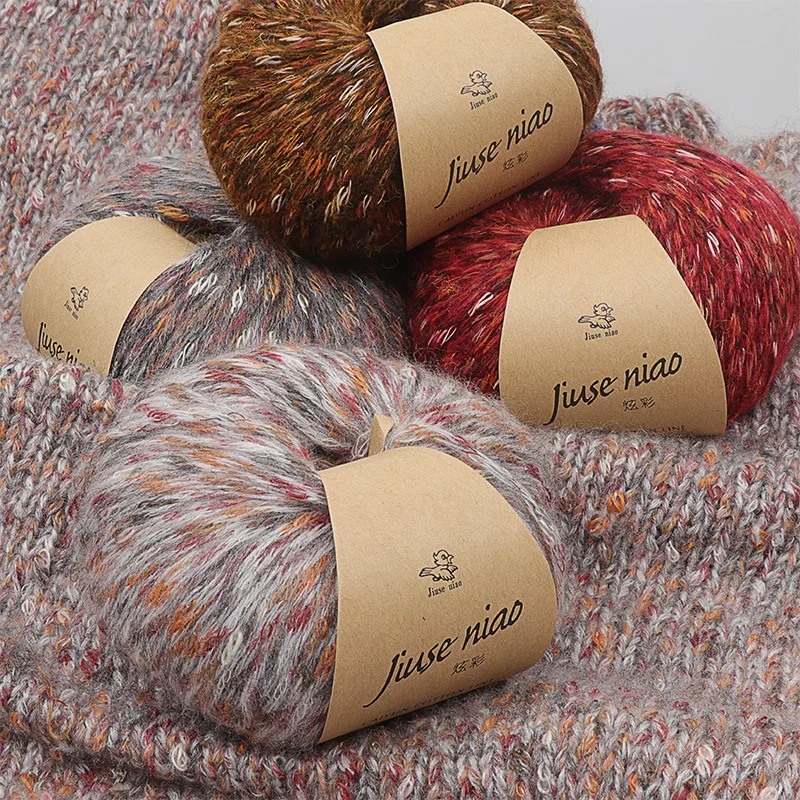 

50g/Ball Knitting Plush Yarn Colorful Alpaca Cashmere Hand Woven Crochet Thread DIY Scarf Hat Shawl Sweater Wool Freeshipping