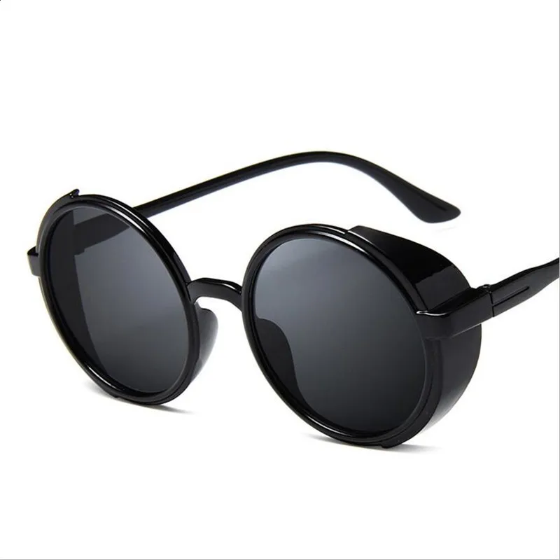 

High Quality Devil Crowley David Tennant Sunglasses Cosplay Props Retro Round Metal Sunglasses Steampunk Men and Women Glasses