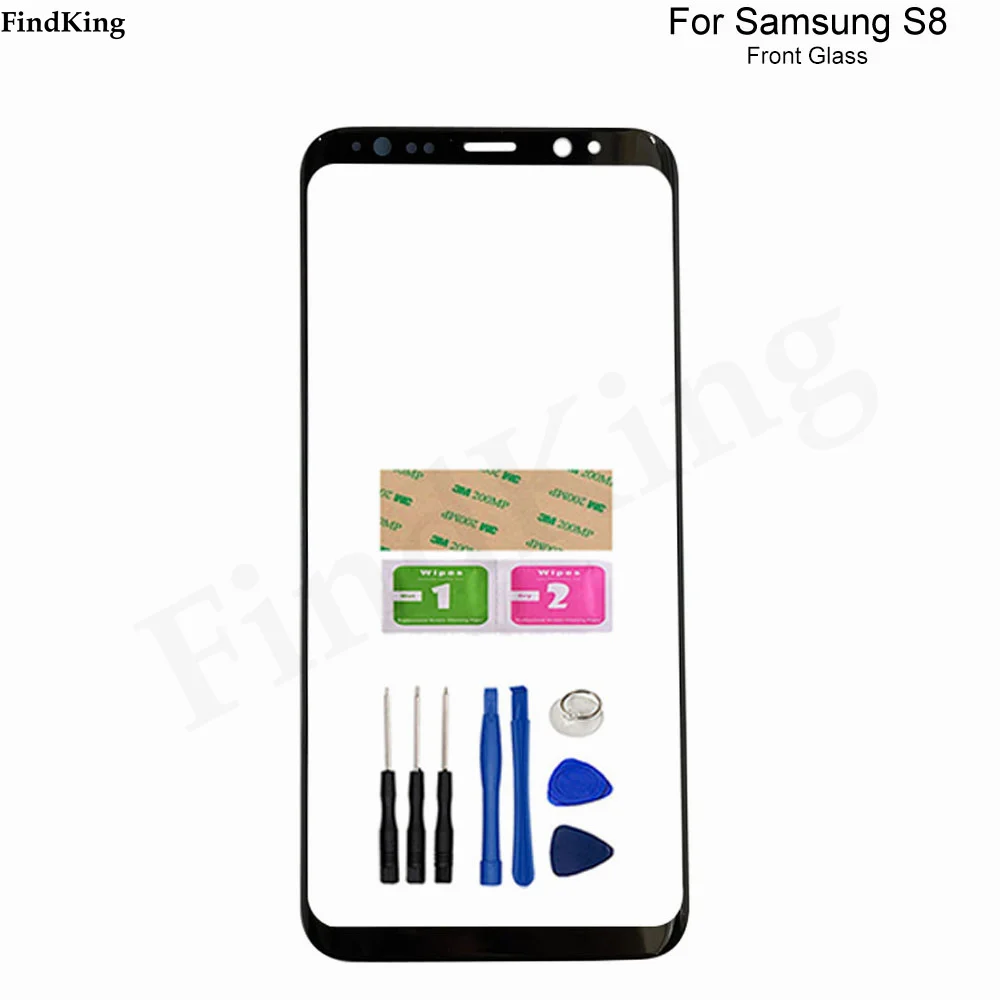 

Переднее стекло для Samsung Galaxy S8 S9 S10 Plus S8 + S9 + S10 + S10 5G LCD переднее внешнее стекло объектив сенсорный экран сменные инструменты