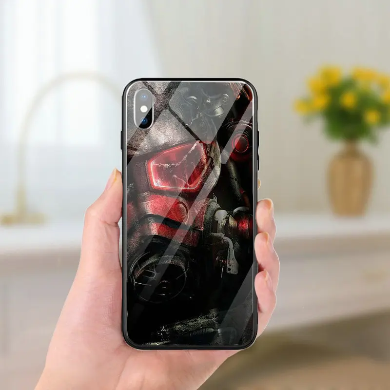 Чехол из закаленного стекла для iPhone 5 флип чехол X XR XS 11 Pro Max 7 6 6s 8 Plus видеоигр Fallout