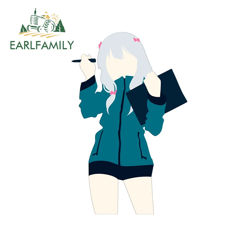 EARLFAMILY 13 см x 8,5 см для Eromanga Sensei Sagiri Izumi наклейка устойчивая к царапинам Автомобильная наклейка солнцезащитный креативный JDM автомобильные сборники
