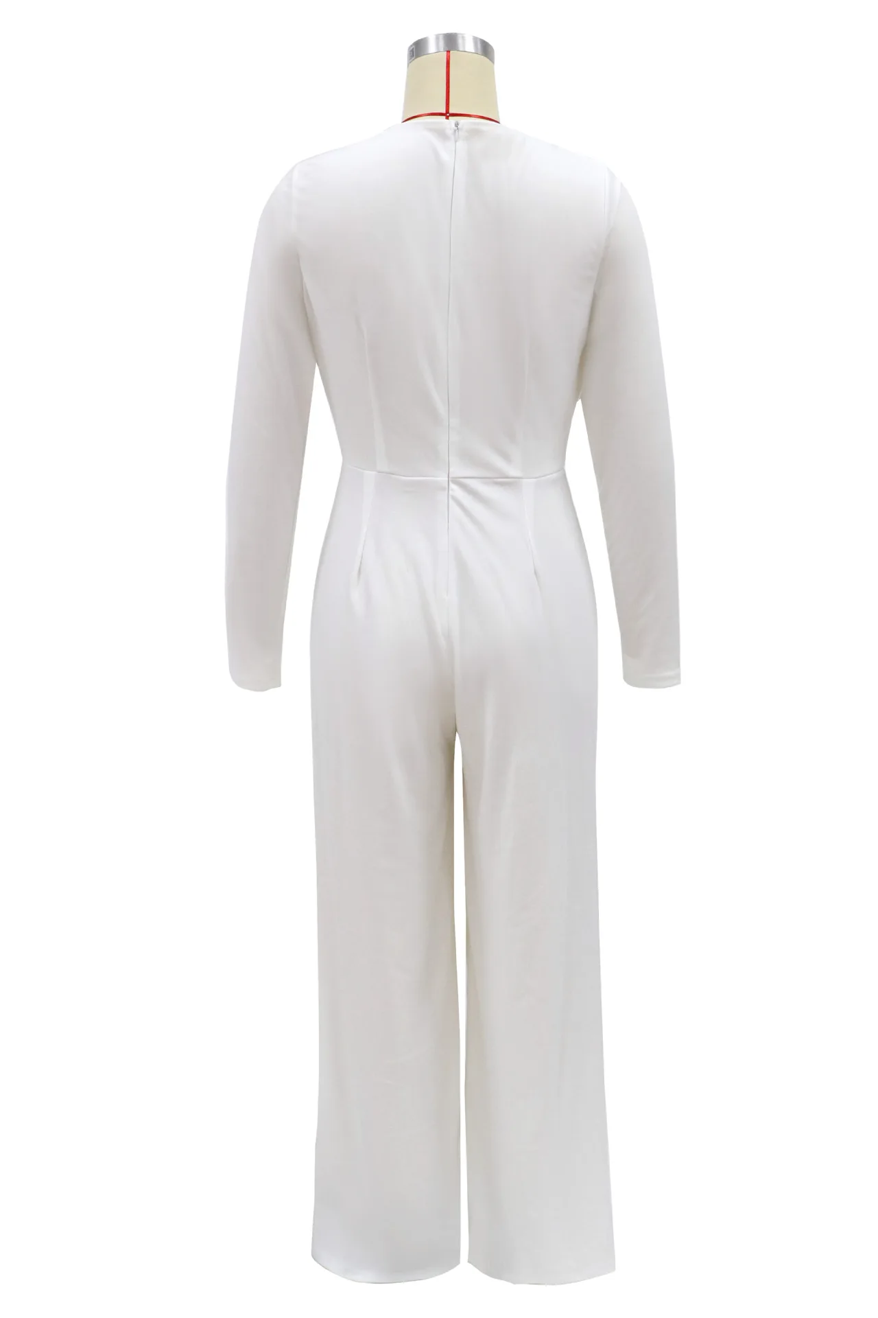 

21 spring deep V long-sleeved pure color casual sexy playsuit full sleeve jumpsuit slim romper overalls for women bodysuit