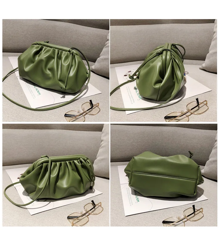BXX Sac/ модные осенне-зимние роскошные женские сумки дизайнерские облака пакет сплошной цвет Джокер сумка через плечо ZE947