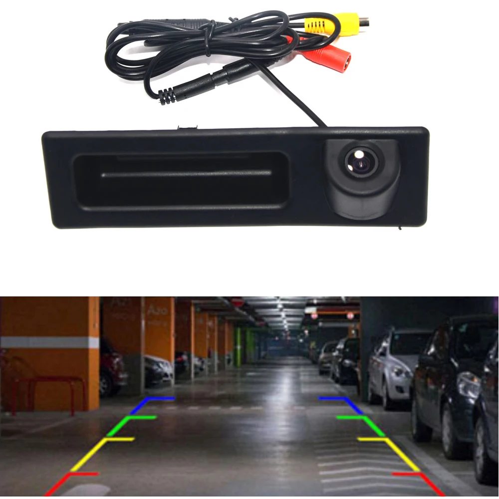 Trunk Handl Car Rear View Camera Auto Parking for BMW 5 series F10 F11/ 3 series F30 F31 F32/X3 F25/X4 F26/X5 F15/X6 F16 Monitor