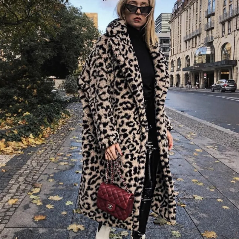 MONMOIRA леопардовые плюшевые пальто большого размера женские зимние толстые теплые