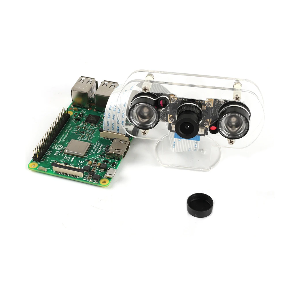 Камера ночного видения Raspberry Pi 4 5 Мп OV5647 с фокусным расстоянием 130 градусов + чехол