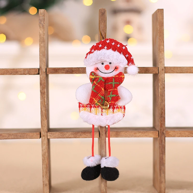 0144-snowman C Висячая кукла Ангел рождественские украшения для дома рождественские товары кулон Рождественский орнамент Navidad Kerst год - Цвет: 0144-snowman C