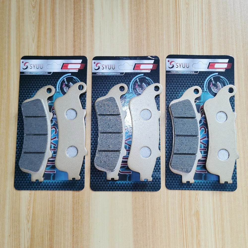 Мотоциклетные медные полуметаллические Передние Задние тормозные колодки для