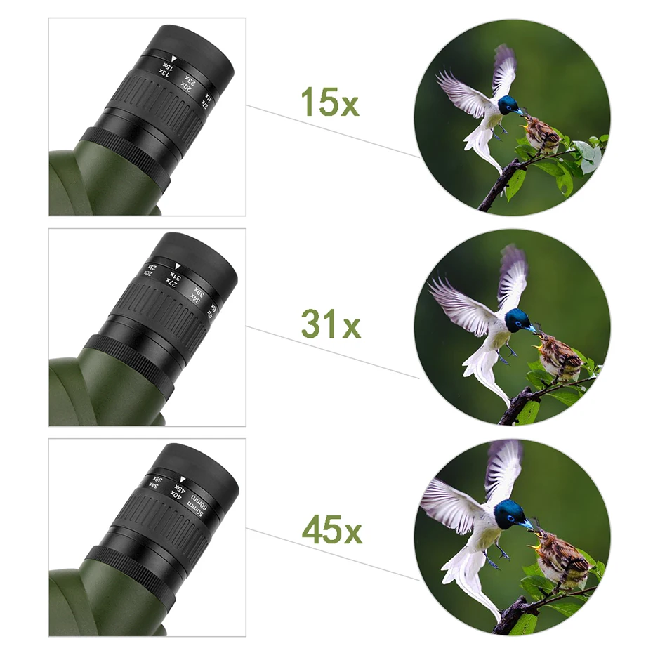 SVBONY SV19 телескоп 15-45x60 Зрительная труба водонепроницаемый BAK4 призма полностью многослойный объективный объектив для стрельбы и стрельбы из лука