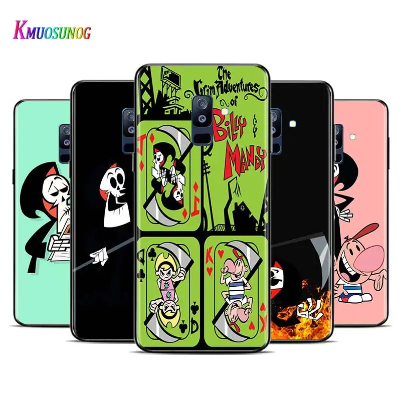 

Anime Billy Grim Reaper Mandy For Samsung Galaxy A9 A8 A7 A6 A5 A3 Star Plus 2018 2017 2016 Black Phone Case