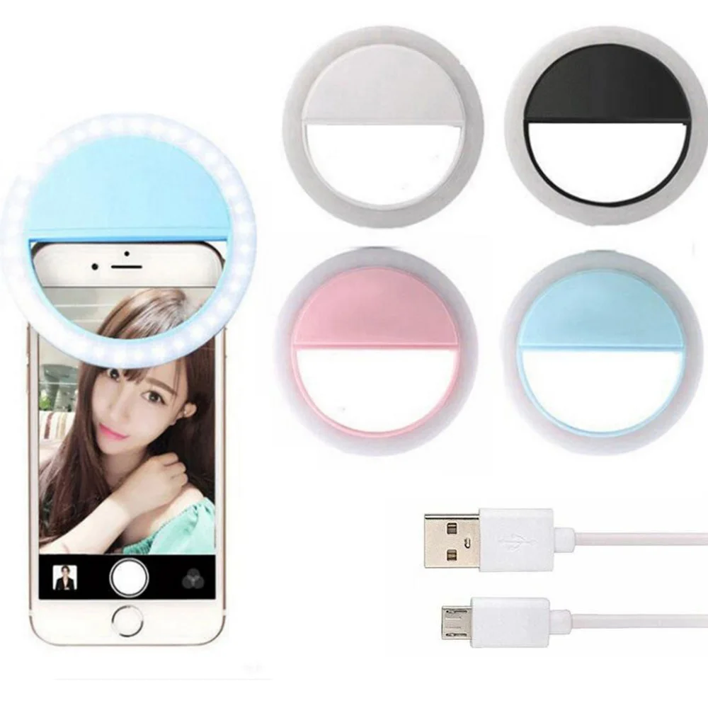 

USB LED Selfie Ring Light Portable Phone Photography Ring Light Enhancing For Smartphone Selfie Enhancing Fill Lights