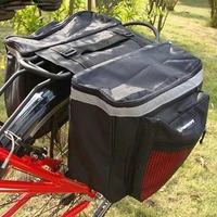 new waterproof bicycle luggage bag rear seat double storage bag mountain bike shelf package bicycle support riding equipment