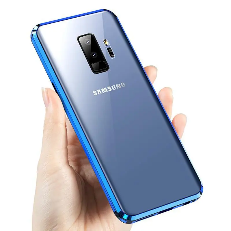 

Double Sided Magnetic Metal Case For Samsung Galaxy S30 S20 S21 S10 S9 S8 Plus Note 20 UItra 10 Pro 8 9 A51 A71 A50 Glass cover