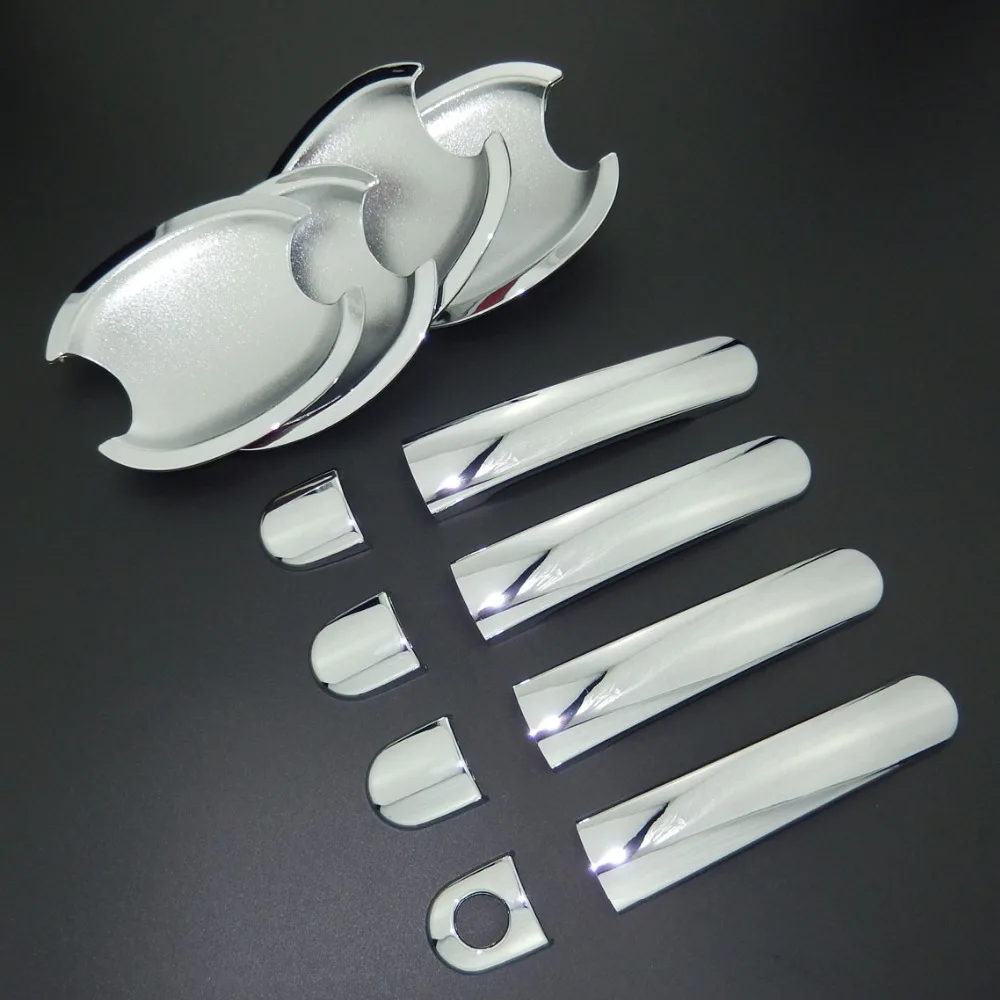 

For Volkswagen VW Polo MK4 MK5 2002 2017 Chrome Door Handle Cover & Door Bowl Cover Car Styling 2011 2012 2013 2014 2015 2016