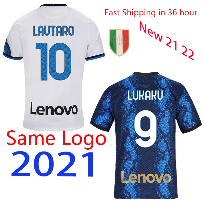 

21 22 soccer jersey home shirt LUKAKU MILAN VIDAL BARELLA LAUTARO ERIKSEN AWAY football shirt men