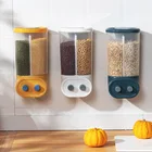 Кухонный Контейнер для сортировки зерен в японском стиле, настенный герметичный прозрачный пластиковый контейнер для хранения, набор кухонных гаджетов