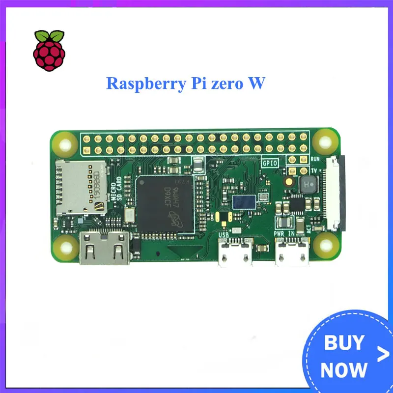 Оригинальная плата Raspberry Pi Zero W 1 ГГц ЦП 512 МБ ОЗУ со встроенным Wi-Fi и Bluetooth RPI 0 |