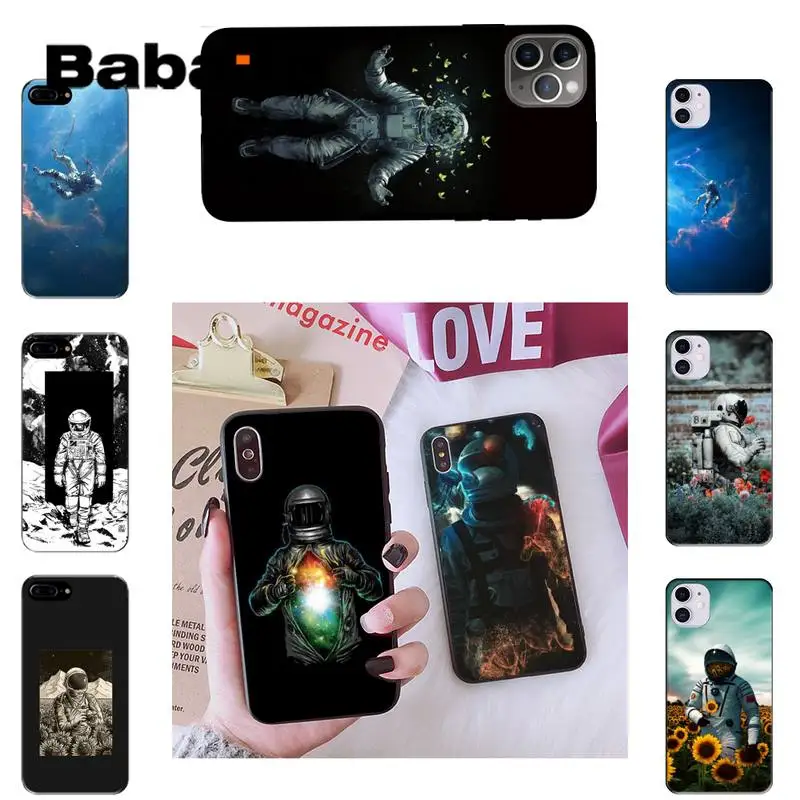 

Babaite Universe astronaut 2020 new Phone Case For iPhone 8 7 6 6S Plus X XS MAX 5 5S SE XR 11 11pro promax 12 12Pro Promax