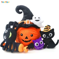 teytoy halloween plush pumpkins toy set 6pcs plush stuffed novelty toys for kids ideal for party favours home decoration