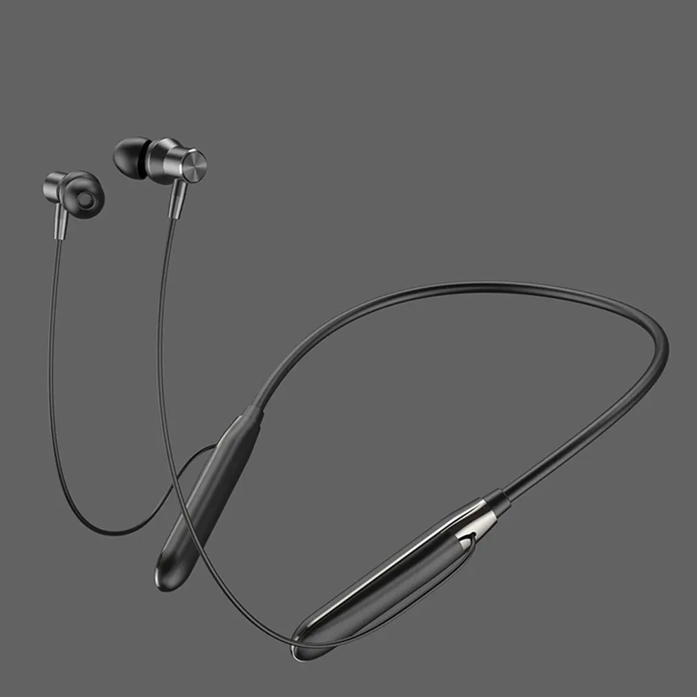

Bluetooth Neckband Earphone Sports Wireless Headsets Earbuds Magnetic Attraction Simple Operation In-ear Noise Reduction