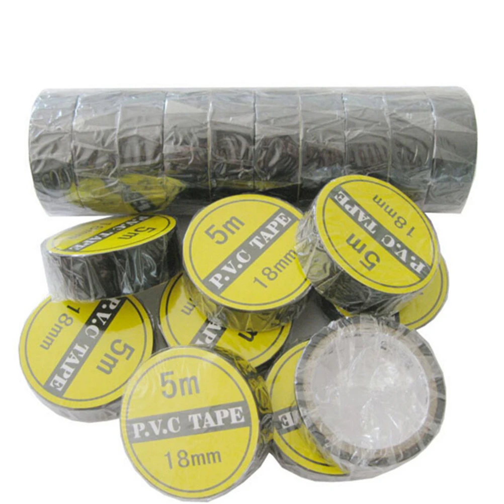 

1 Roll 5M*1.8 Black PVC Electrical Tapes Flame Retardent Insulation Adhesive Tape DIY Electrical Tools